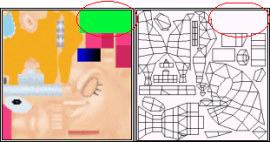 フラットカラーポリゴン画像