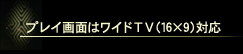 プレイ画面はワイドTV(16x9)対応