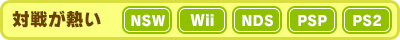 対戦が熱いWii NDS PSP PS2