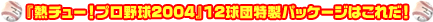 wM`[Iv싅2004x12cpbP[W͂ꂾI