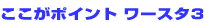 �������|�C���g ���[�X�^�R