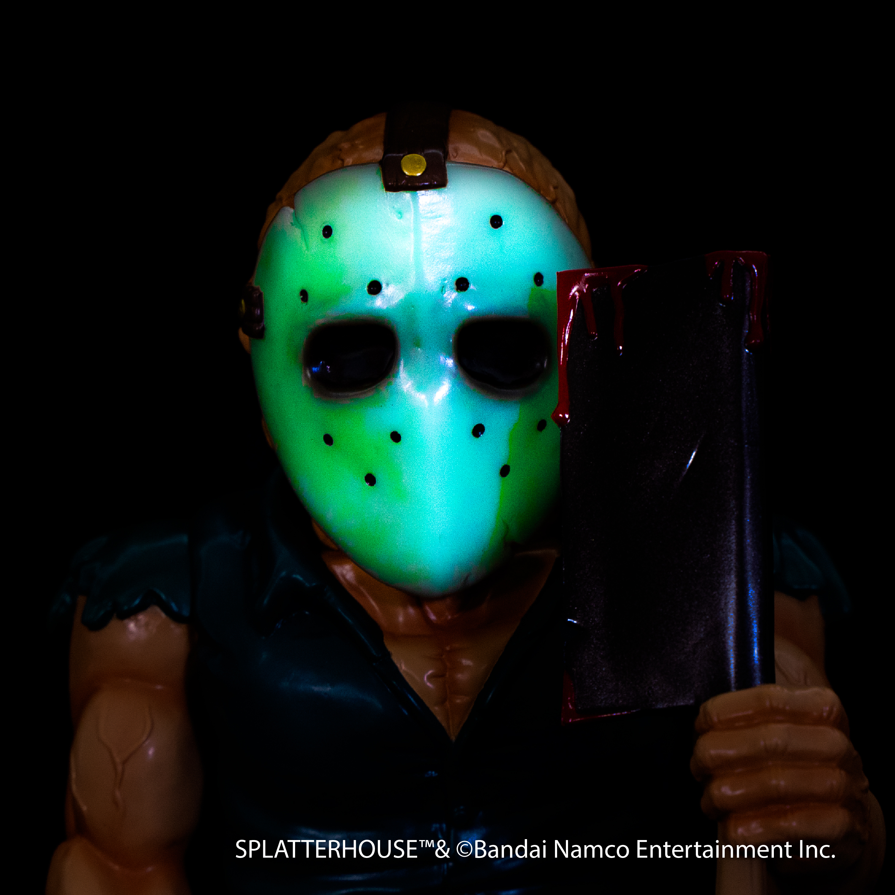 SPLATTERHOUSE & SPLATTERHOUSE 2のリックが蓄光マスクのフィギュアに 