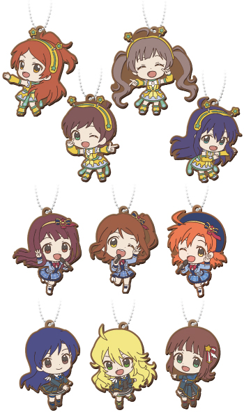 アイマス アイドルマスター ミリオンライブ ラバーストラップ ミリマス ミリシタ アイドルマスター ミリオンライブ！ カプセルラバーマスコット10